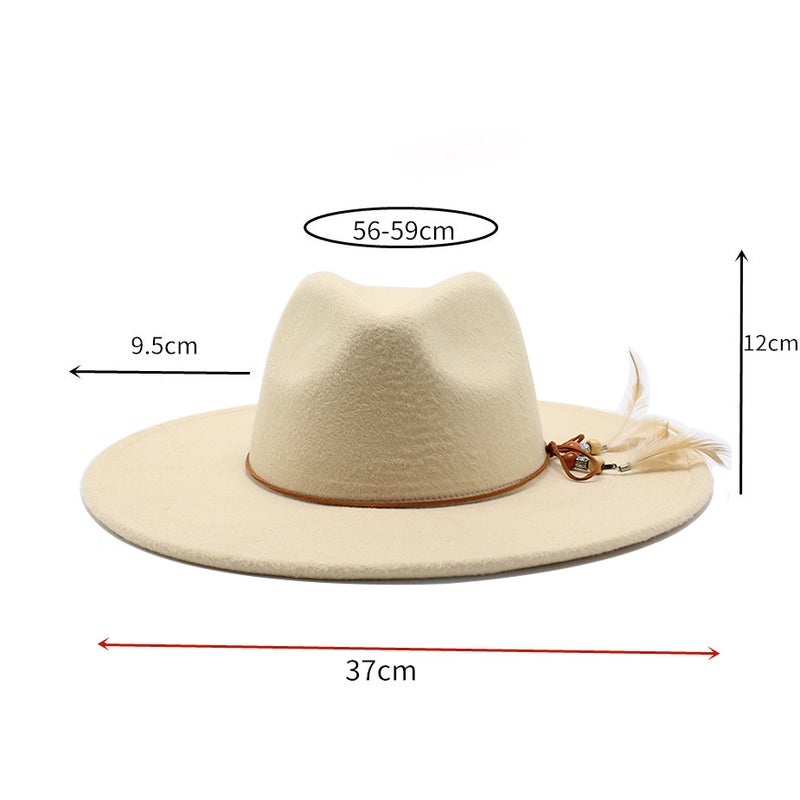 Leopard Fedora Hat Unisex Leather Belt Couple JZ-008  Hat - Image 2