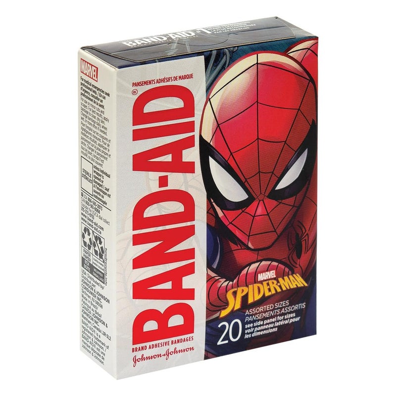 SmileMakers Band-AidÂ® Spider-Man Bandages - First Aid Supplies - 20 per Pack - Image 1
