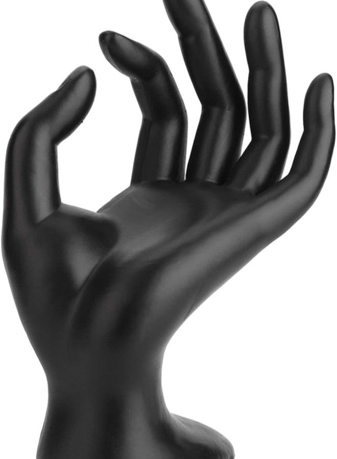 Hand Ring Display, Black Ok Hand Gestured Rings Display Stand Earrings Bracelet Holder Jewelry Organizers Showcase Black Hand Jewellery Stand Hand Mannequin For Rings Jewellery(resin)  - Image 1
