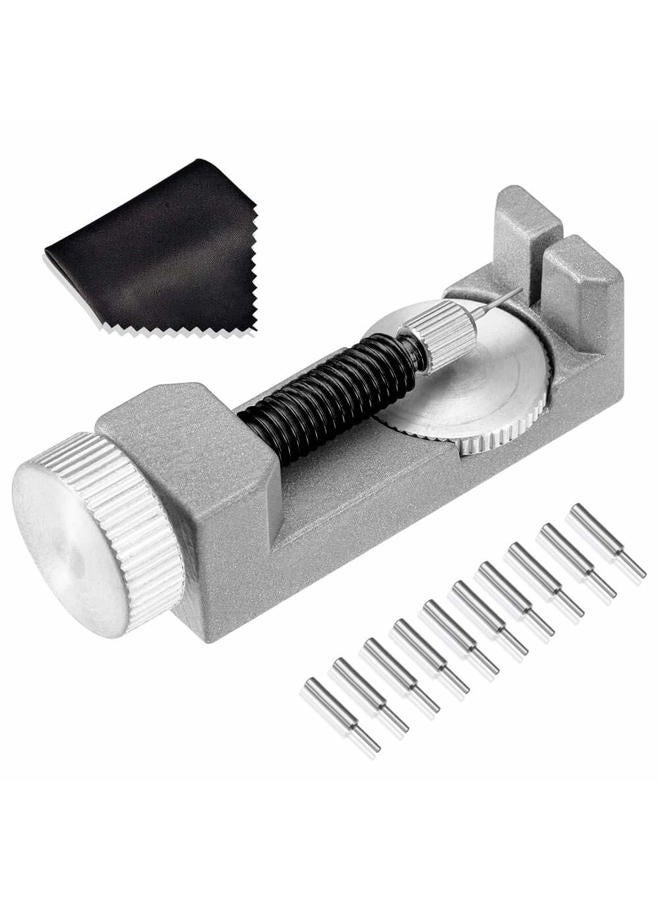 Selizo Watch Link Remover kit Watch Band Tool with 10 Extra Pins for Watch Band Link Pin Removal and Watch Sizing - Image 1