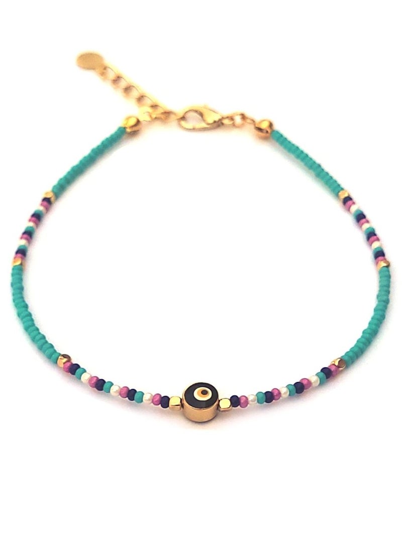 Alwan Long Size Evil Eye Anklet - Image 1