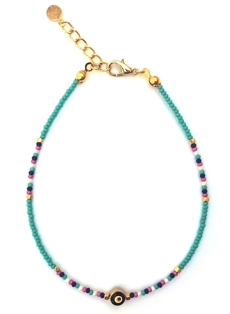 Alwan Long Size Evil Eye Anklet - Image 2