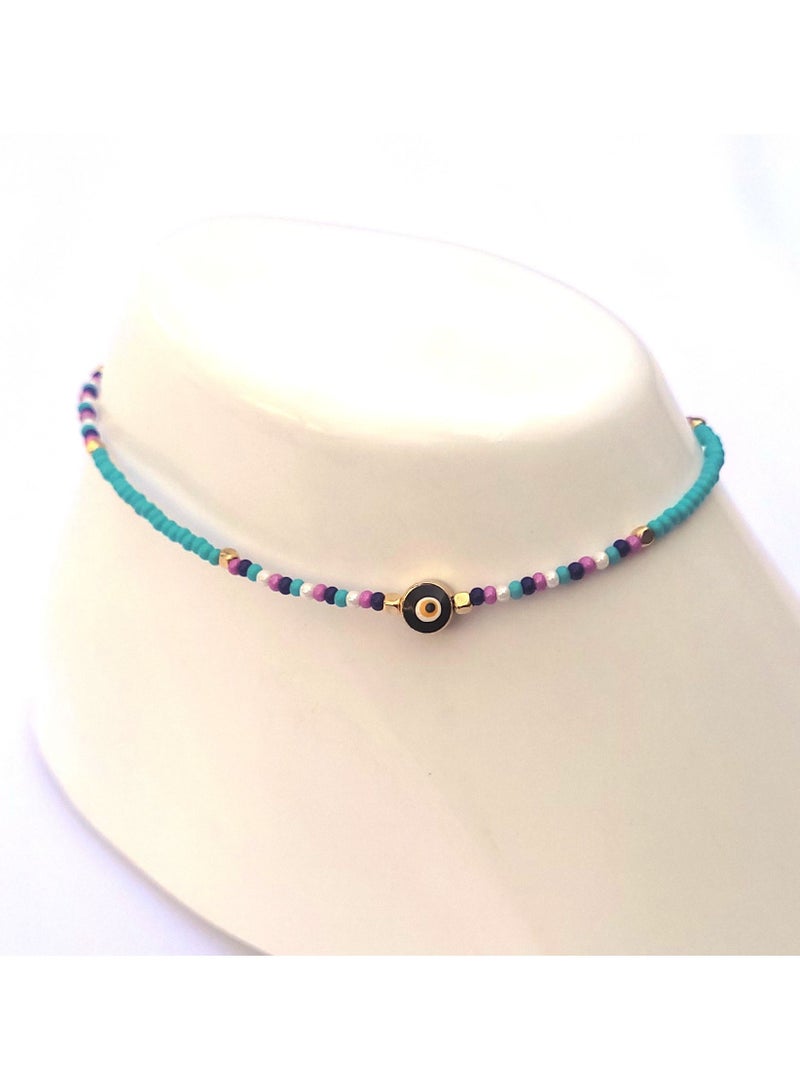 Alwan Long Size Evil Eye Anklet - Image 3