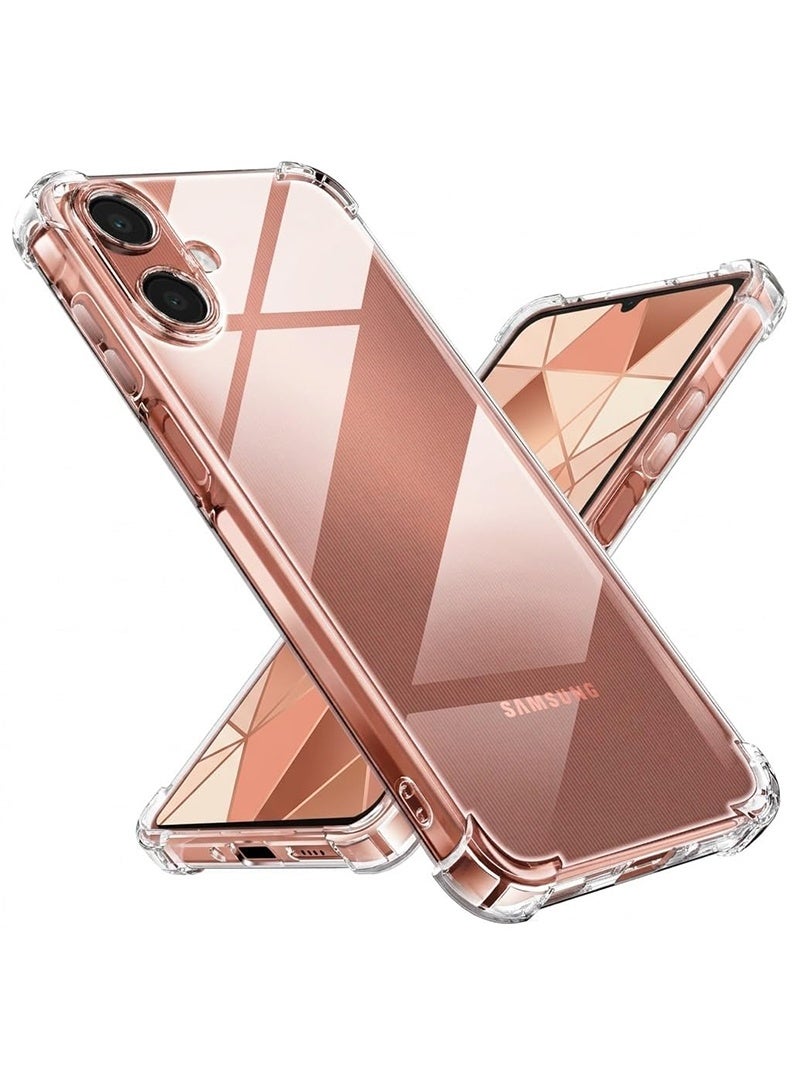 Case Up Clear Case for Samsung Galaxy A07/A07 5G/ F70e/ M17e 5G Shock-Absorption TPU Cell Phone Cover with Reinforced Corners, Soft Flexible & Crystal Clear Protective Bumper Case - Image 1