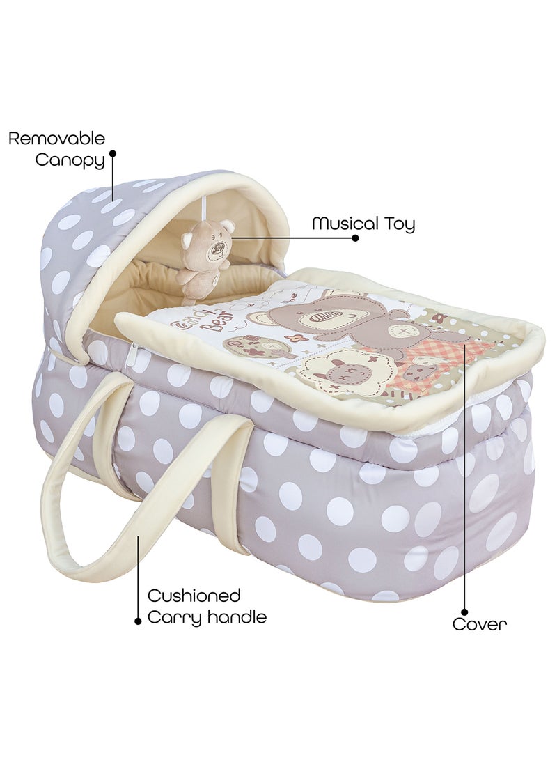 Moon Adjustable Moses Basket - Grey - Image 4