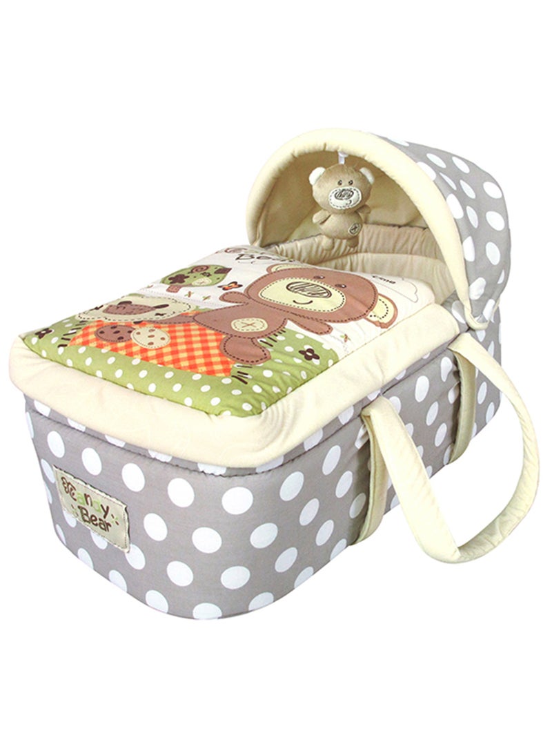 Moon Adjustable Moses Basket - Grey - Image 5