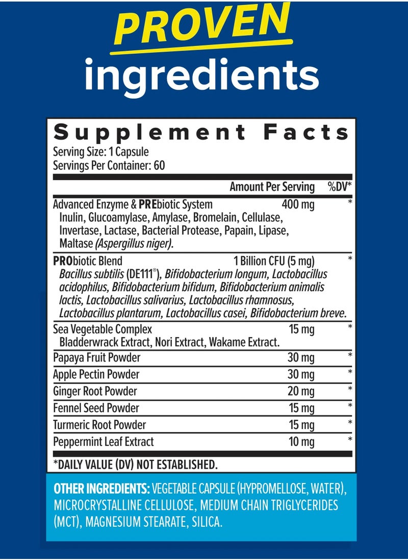 Zenwise Health - Digestive Enzymes, Plus Fast-Acting Probiotics, 60 Capsules - Image 1