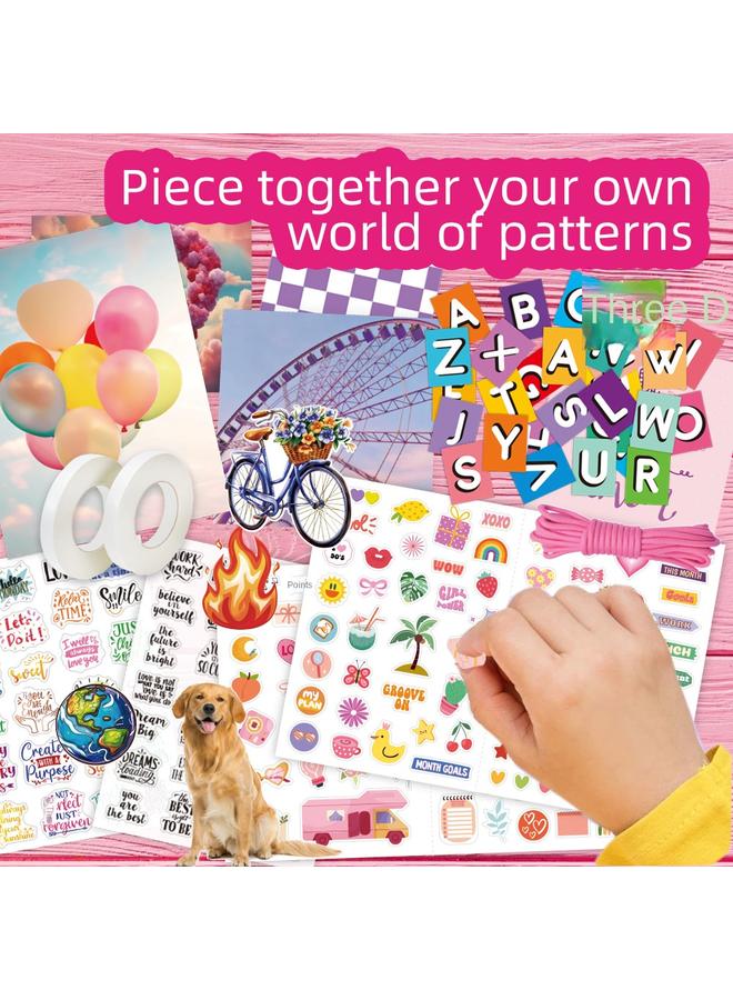 الأزرق جي دبليو Wall Collage Kit حائط الكولاج بطاقة إنجليزية جمالية زخرفية حائط ملصق مجموعة - Image 4