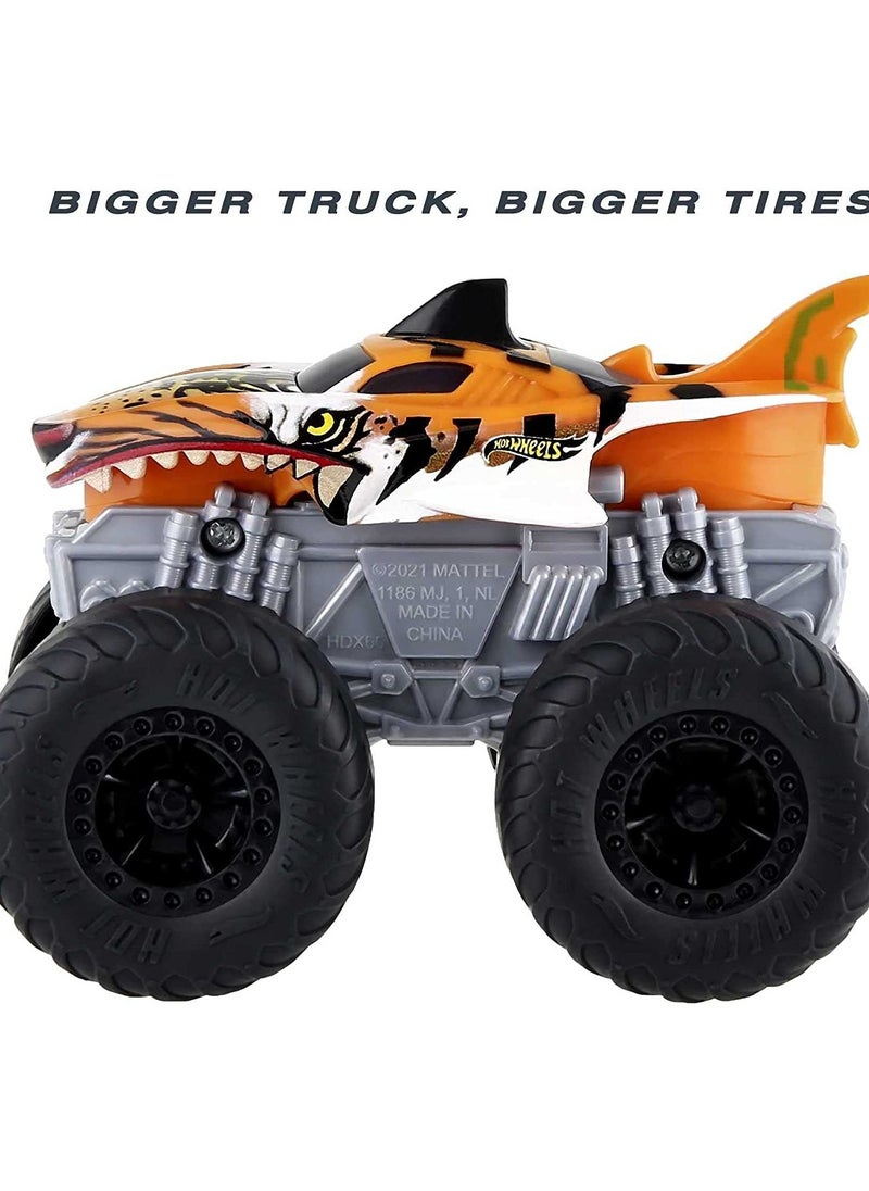 Hot Wheels - Monster Trucks Roarin' Wreckers Tiger Shark - Image 1
