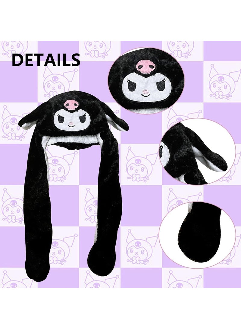 general Kawaii Ears Mobile Jumping Hat Cute Cartoon Fluffy Hat Headwear Animation Plush Hat - Image 3