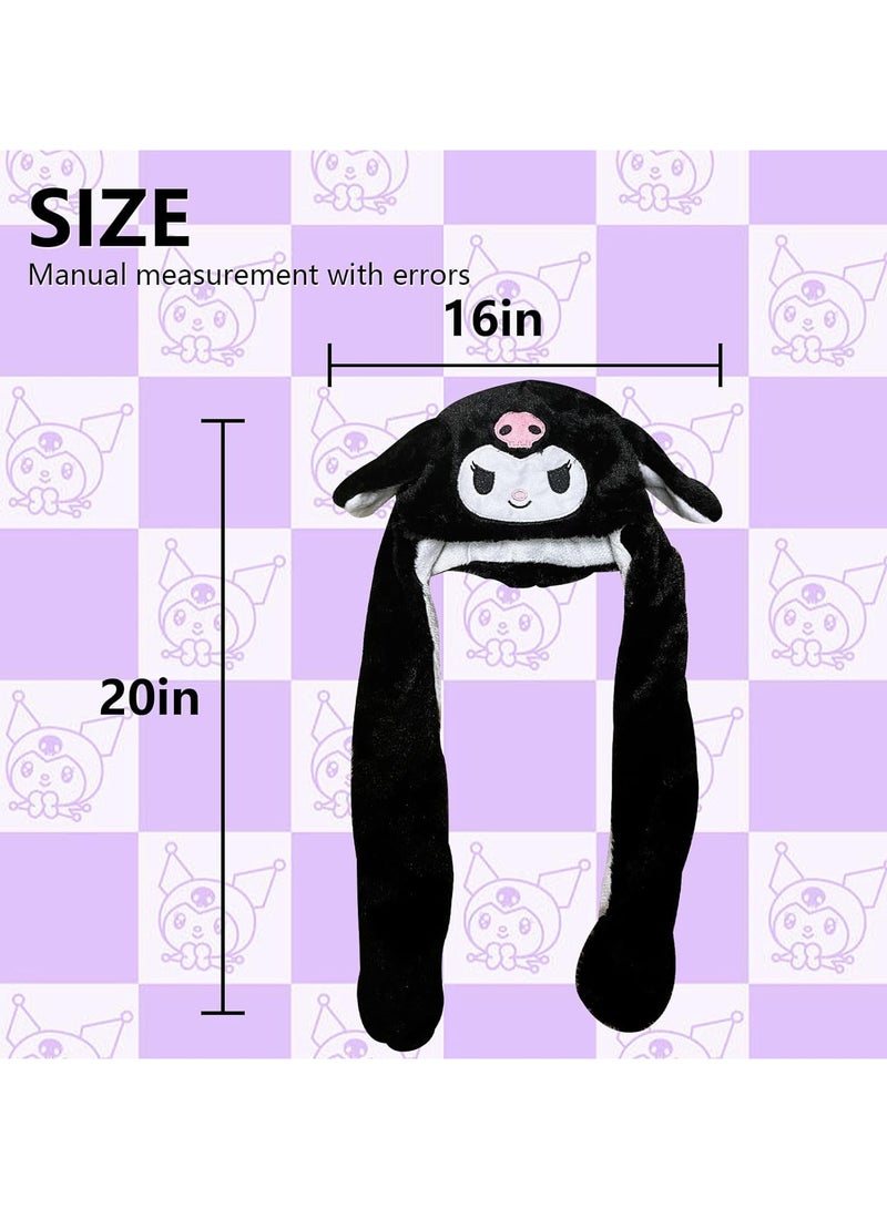 general Kawaii Ears Mobile Jumping Hat Cute Cartoon Fluffy Hat Headwear Animation Plush Hat - Image 4