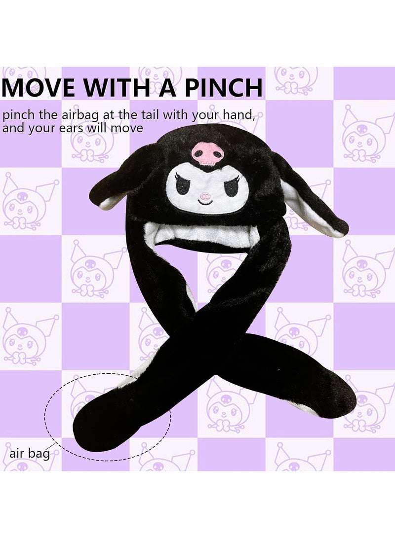 general Kawaii Ears Mobile Jumping Hat Cute Cartoon Fluffy Hat Headwear Animation Plush Hat - Image 2