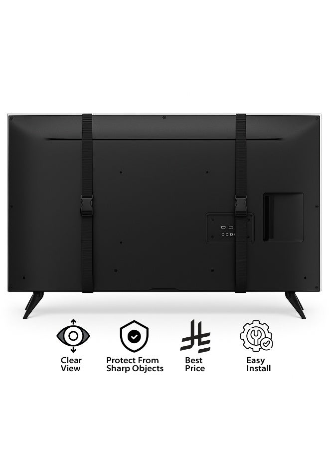 77-Inch TV Screen Protector – Shatterproof, Anti-Blue Ray, Eye Protection, Removable, Waterproof Clear Shield for LED/LCD/4K TVs (172 x 98 cm) - Image 3