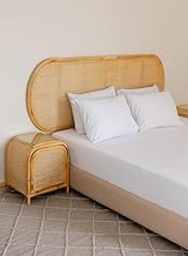 More cottons More Cottons Hotel Striped Flat Bedsheet with 2 Pillow Cases, 180 cm x 240 cm Size, White