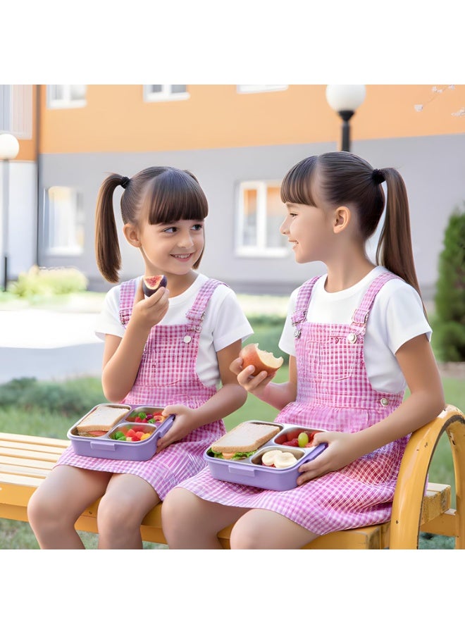 Lucky Kids Lunch Box Set with Insulated Bag, Bento Lunch Container & Utensils – Cute Cartoon Designs for Boys & Girls, Leakproof, BPA-Free, Easy to Carry School Lunch Kit - Image 2