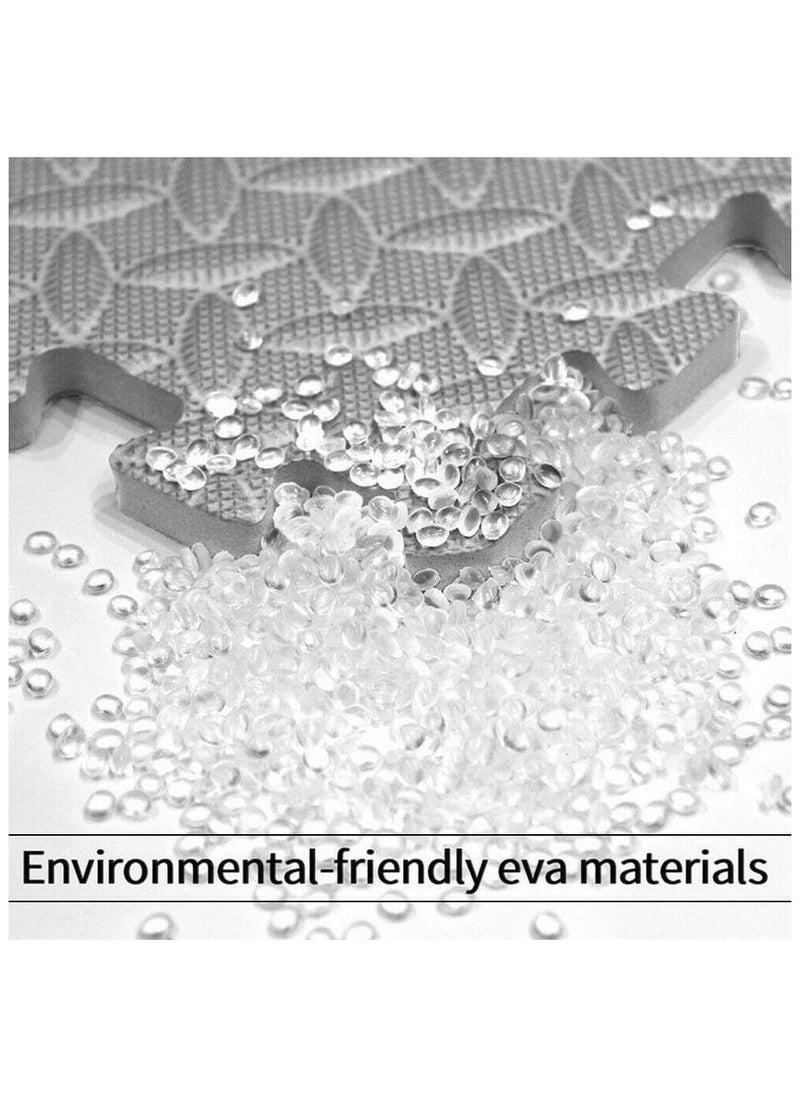Anmi - Exercise  Mats Pack of 12 ，dimension 12 x 12- EVA Foam Mats with Interlocking Floor Tiles - Exercise underpads for home and fitness equipment(Grey) - Image 1