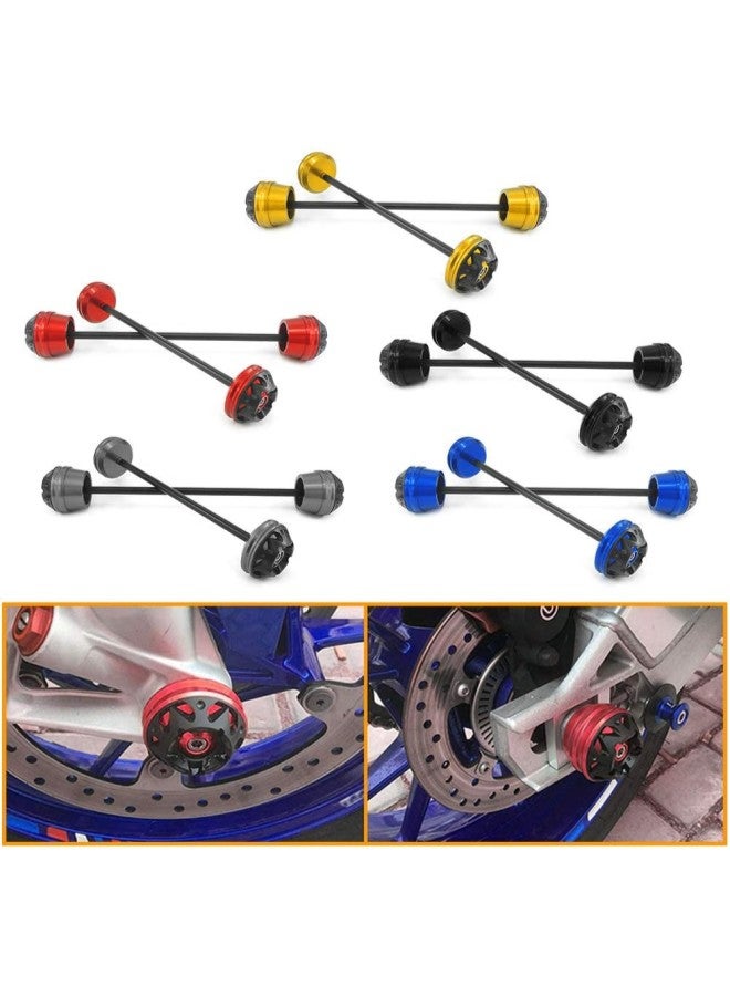 klarako Aluminum Motorcycle Front & Rear Axle Fork Crash Sliders Cap Falling Wheel Drop Protection Ball Pad cover for Yama' MT07 FZ07 FZ07 MT07 20142020 - Image 1