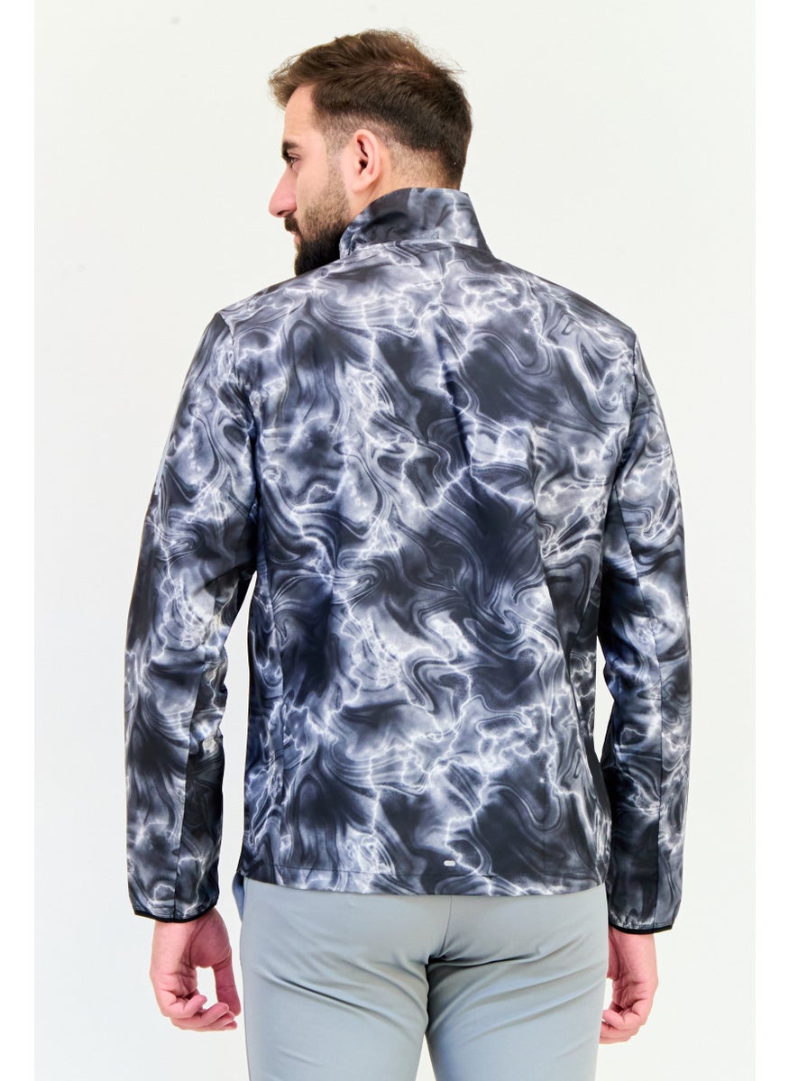 Adidas Men Sportswear Fit  Long Sleeve Outdoor Jacket, Multicolor  - Image 3