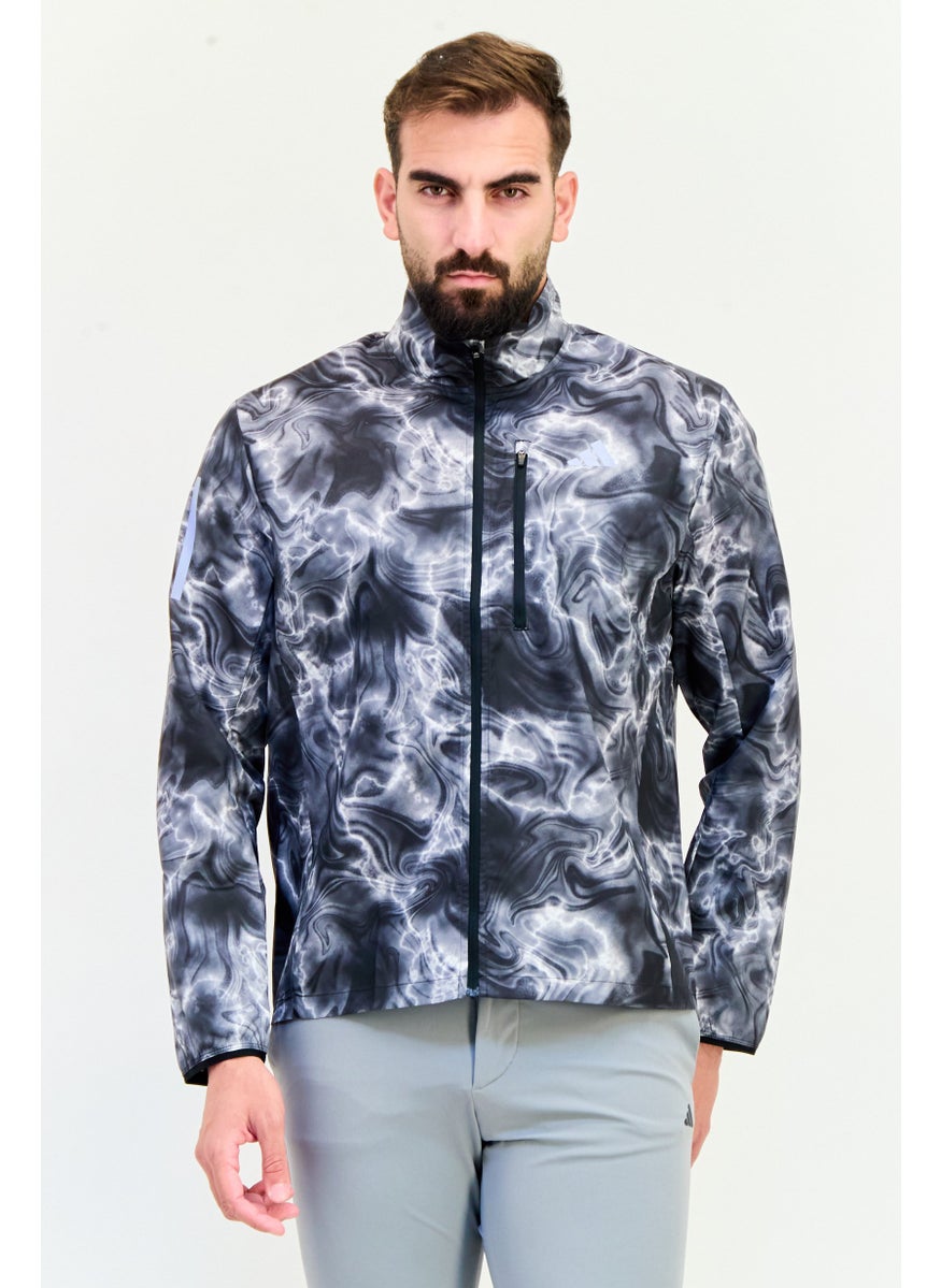 Adidas Men Sportswear Fit  Long Sleeve Outdoor Jacket, Multicolor  - Image 1
