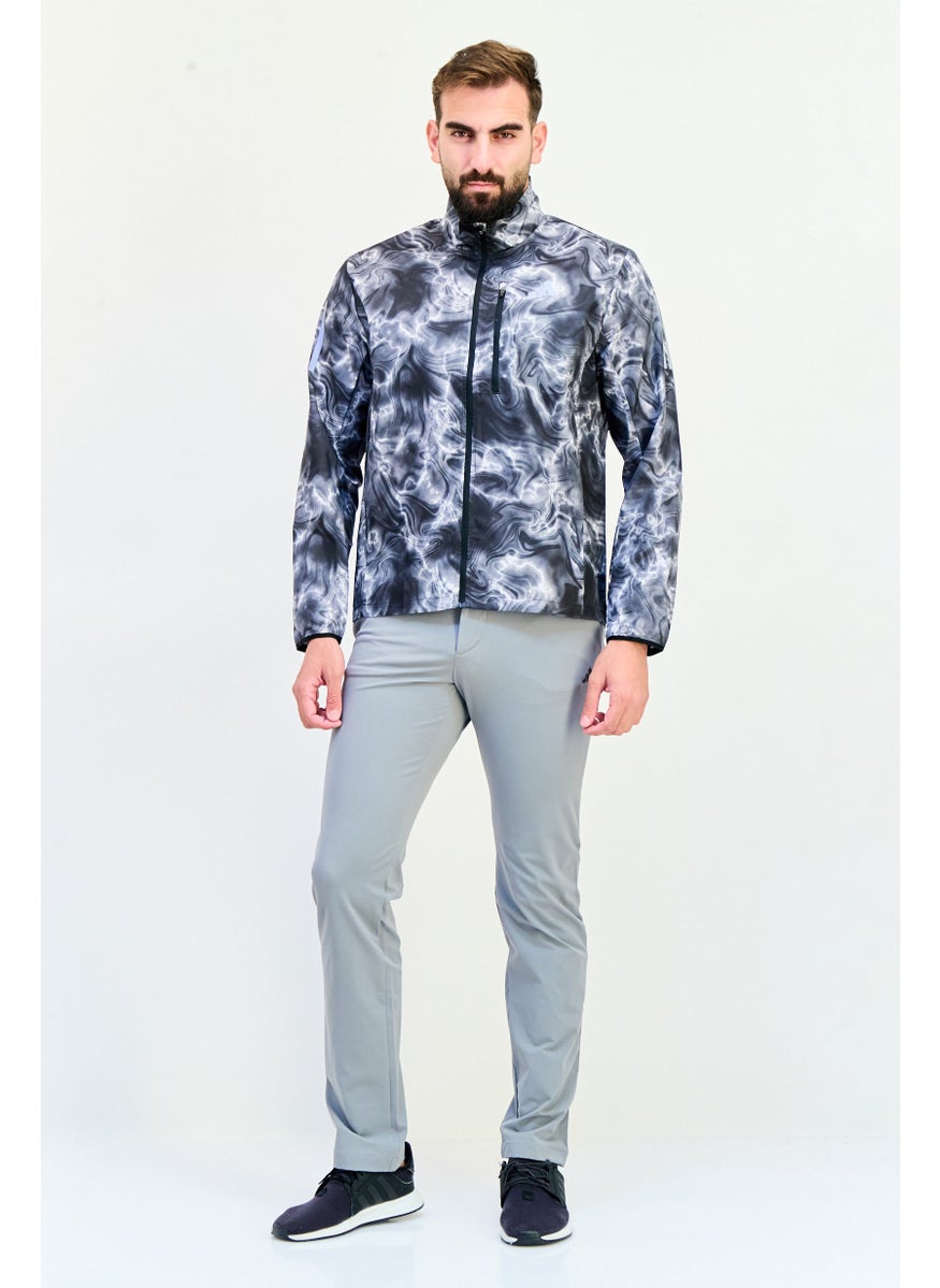Adidas Men Sportswear Fit  Long Sleeve Outdoor Jacket, Multicolor  - Image 2
