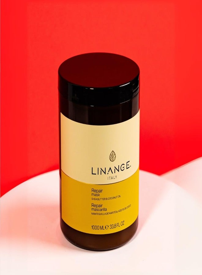 LINANGE Repair Mask with Shea Butter and Coconut Oil - Nourishing Hair Treatment, 33.8 oz. - Image 4