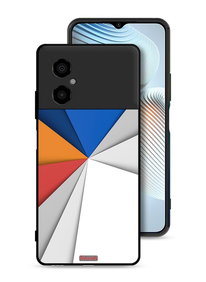 Tolwak Xiaomi Poco M4 5G Protective Case Cover Material Matches Abstract Art - Image 1