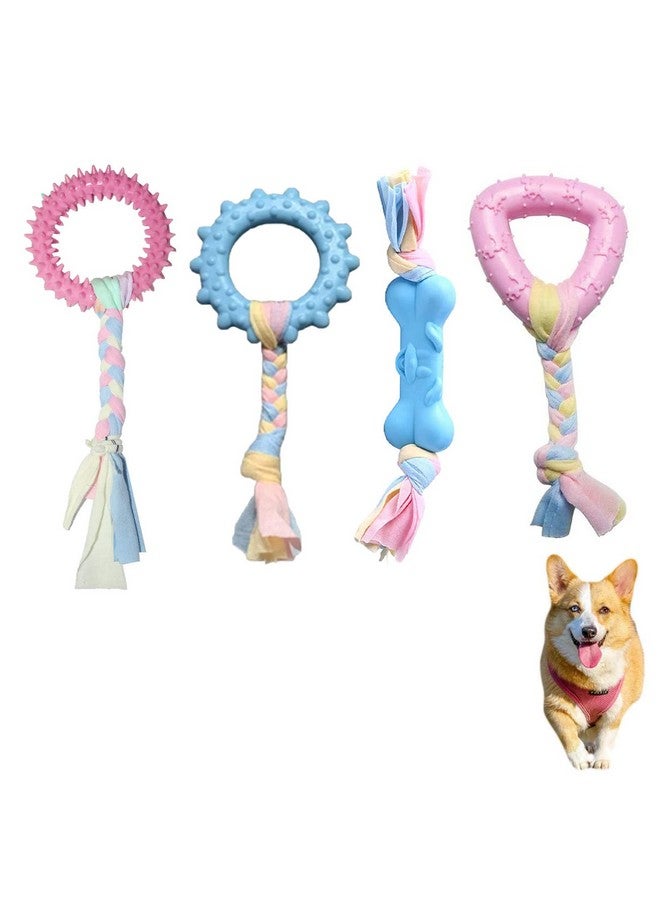 Emily Pets Chew Toys For Puppy Teething Chew Toys For Boredom, Pet Dog Teething Chew Toys With Rope Toys For Puppy And Small Dogs (Pack Of 3, Color May Vary) - Image 1