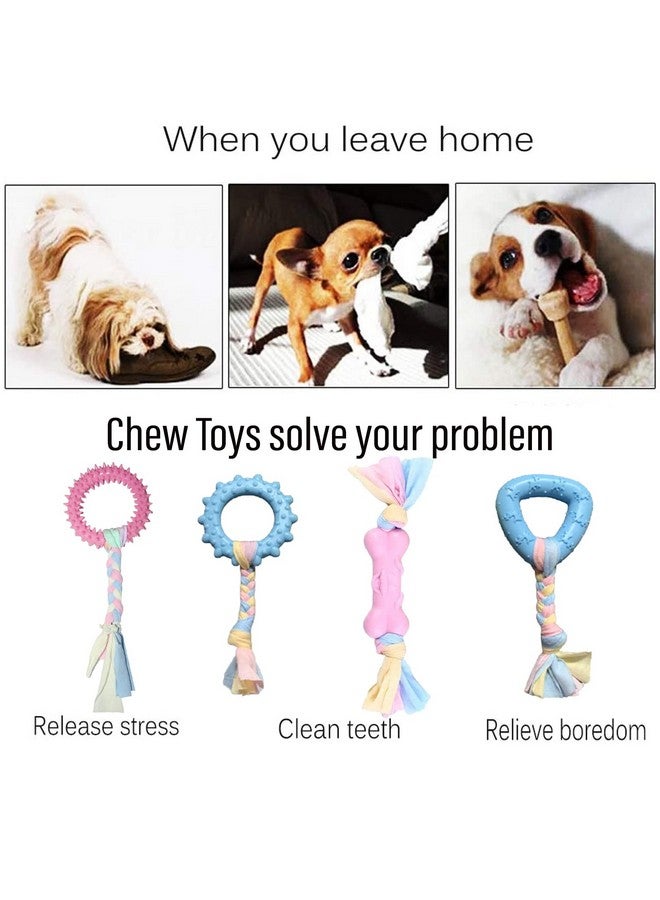 Emily Pets Chew Toys For Puppy Teething Chew Toys For Boredom, Pet Dog Teething Chew Toys With Rope Toys For Puppy And Small Dogs (Pack Of 3, Color May Vary) - Image 4