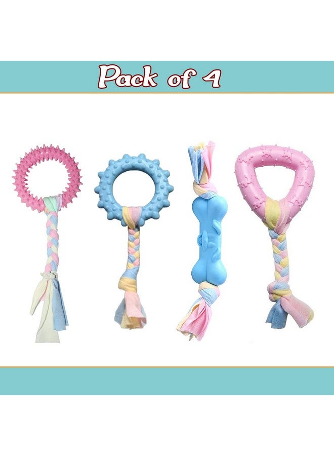 Emily Pets Chew Toys For Puppy Teething Chew Toys For Boredom, Pet Dog Teething Chew Toys With Rope Toys For Puppy And Small Dogs (Pack Of 3, Color May Vary) - Image 2