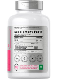 Horbaach Horbäach Borage Oil Capsules 2000 mg | 120 Softgels | 320mg of GLA | Cold Pressed Seed Oil Supplement  - Image 2