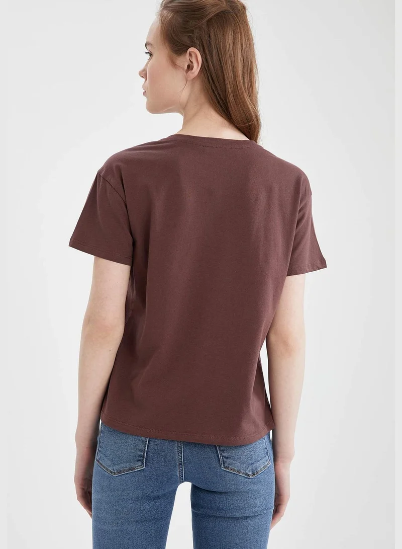 DeFacto Regular Fit Short Sleeve T-Shirt (2 Pack)