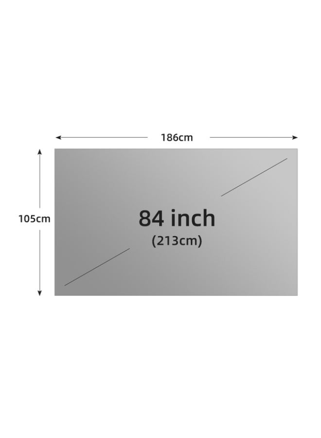 84inch Projector Screen, Portable 16:9 4K Reflective Fabric Cloth Projection Gray Screen For 1LCD Series Movie Video Home Projectors Easy to Install without Drilling Holes DIY Paint Frame Screen/Cloth - Image 2