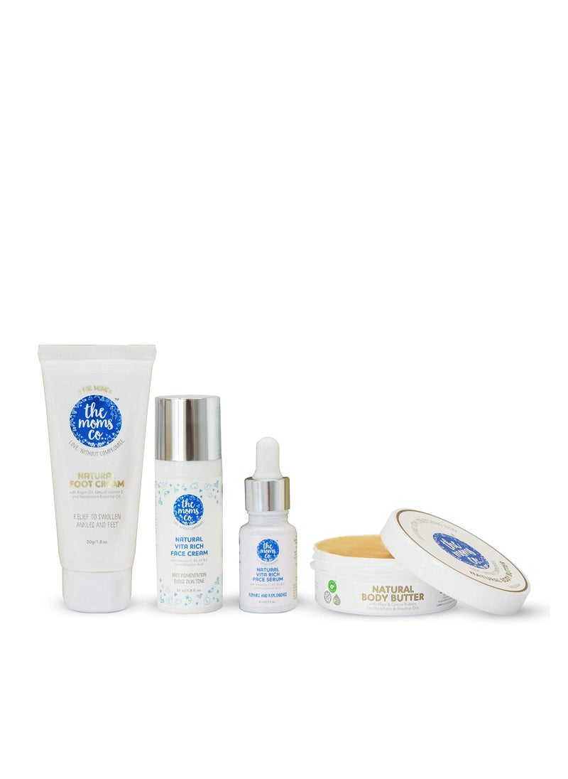 The Moms Co - Complete Winter Care Set For Nourished And Moisturized Skin With Cocoa And Shea Butter And Hyaluronic Acid - Image 1