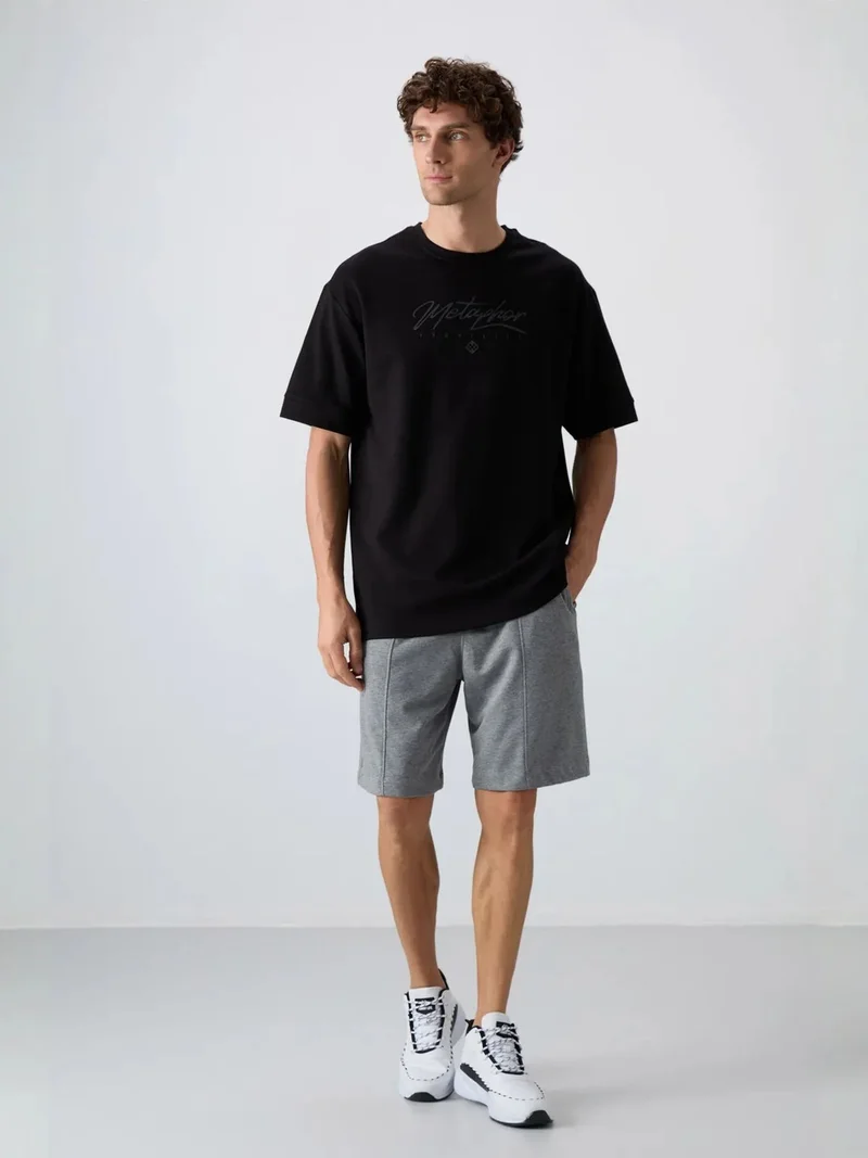 TOMMYLIFE TOMMY Oversized Logo Crew Neck T-Shirt