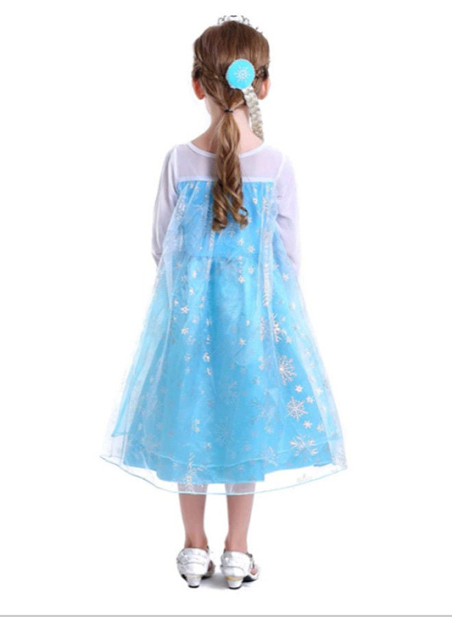 ISank Little Girls Princess Costume Cosplay Dress up for Birthday Party with Accessories - Image 4