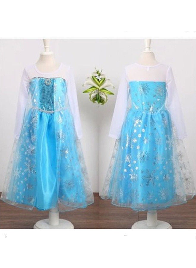 ISank Little Girls Princess Costume Cosplay Dress up for Birthday Party with Accessories - Image 5