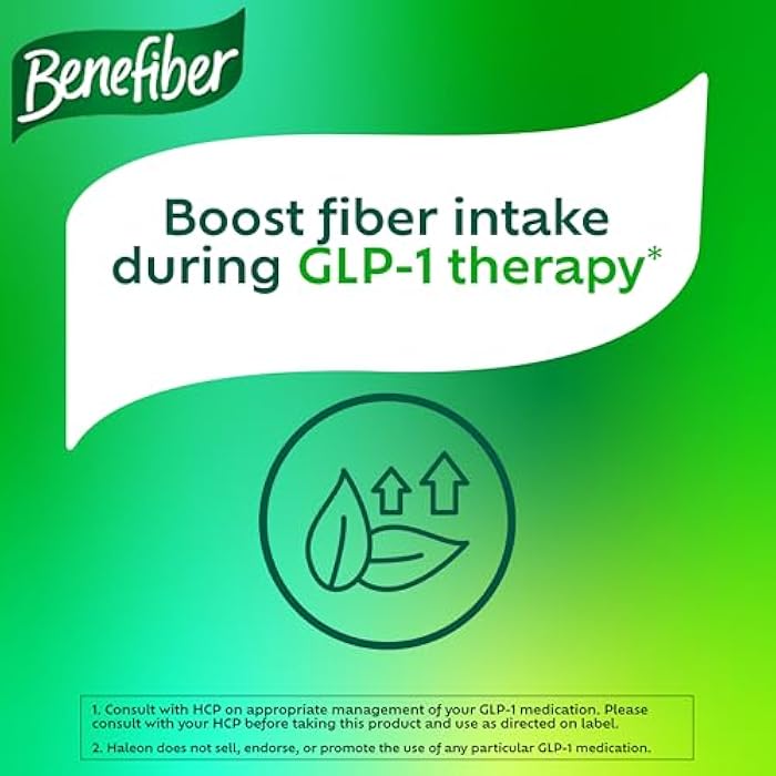 Benefiber Prebiotic GLP-1 Friendly Fiber + Supergreens Dietary Supplement Powder, Watermelon Lemonade Flavor, 8.8 oz (250g) - Image 3