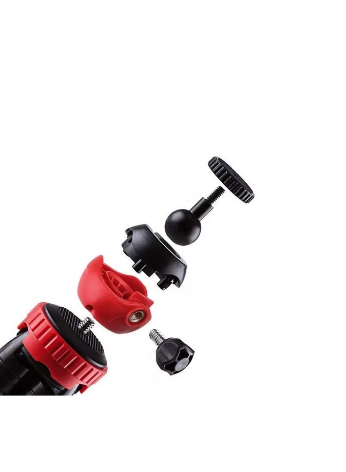 Portable Mini Flexible Tripod with Bluetooth Remote Control and Clip for iPhone and Android Desk Stand Video Shooting Mobile Phone Holder for Professional Photography Compact Stand (Black)  - Image 3