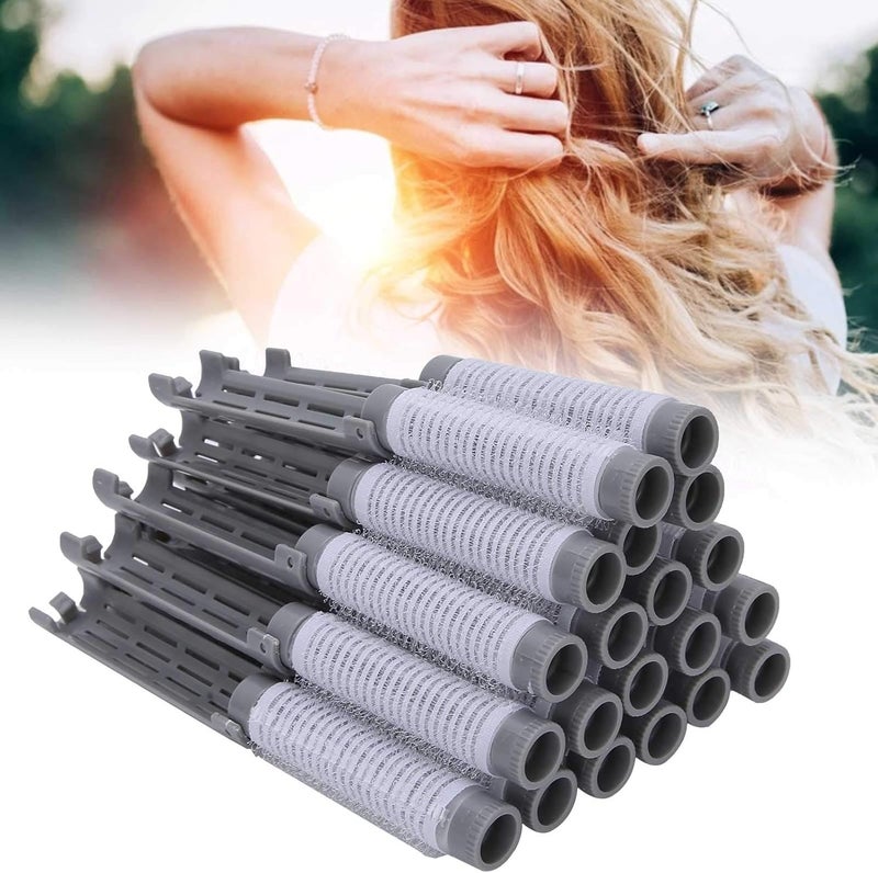 Hair Perm Rods 20PCS Perm Rods Curlers Hair Rollers Hair Perm Kit Short Fluffy Perming Rods Roller Curlers Root Body Wave Hairdressing Styling Tool Hair Roller Set for Salon Barber Home Perm Kit