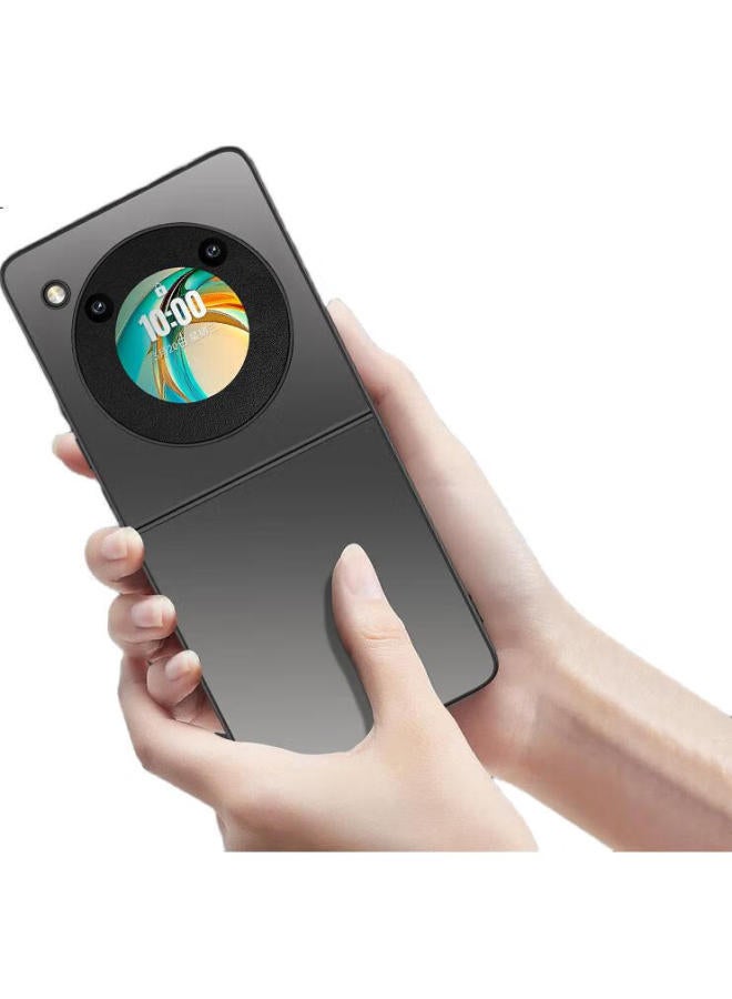 Hotfire [Ag Frosted] Case For Nubia Flip, Suitable For Nubia Flip Phone, Protective Cover, Frosted Full Coverage Ultra-Thin Shockproof Anti-Fingerprint Personalized - Graphite Black - Image 2
