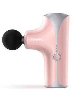 RENPHO RENPHO Mini Massage Gun, Handheld Portable Electric Body Massager for Athletes with 5 speed - Pink  - Image 1