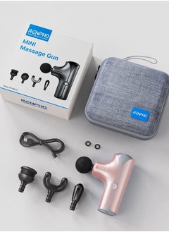 RENPHO RENPHO Mini Massage Gun, Handheld Portable Electric Body Massager for Athletes with 5 speed - Pink  - Image 5