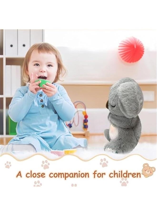 Generic Breathing Stuffed Animal, Breathing Panda Sleep Buddy, Soothe Snuggle Panda Plush with Realistic Breathing Motion and Lights Music (Grey Koala)  - Image 5