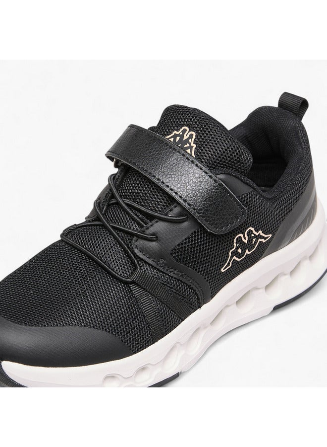 Kappa Girls' Logo Print Sports Shoes with Hook and Loop Closure  - Image 4