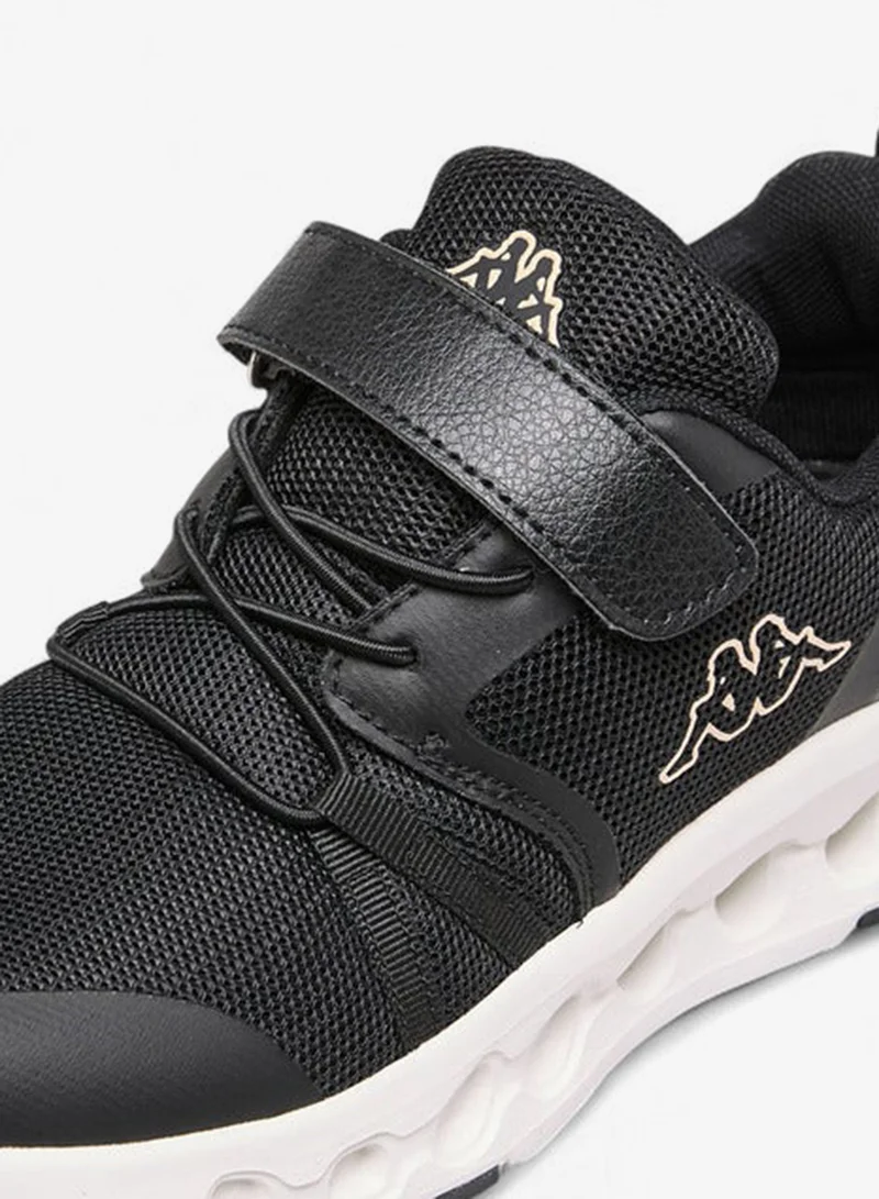 Kappa Girls' Logo Print Sports Shoes with Hook and Loop Closure