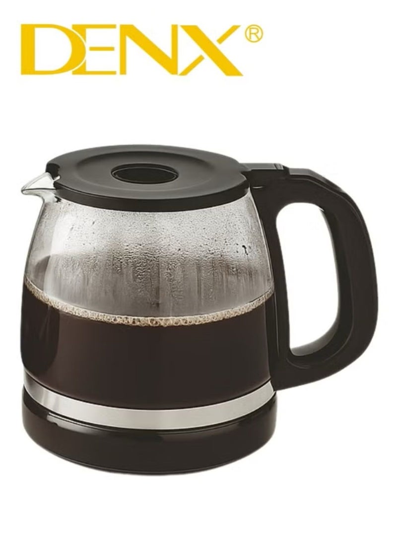 DENX Coffee Maker DX3415 – 1.5L Capacity, 900W Power, High-Density Filter, Brews up to 12 Cups in 11 Minutes, Suitable for Coffee and Tea, Elegant Design with On/Off Light Indicator - Image 4