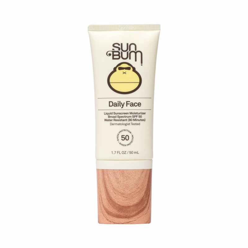 Sun Bum لوشن واقي شمس للوجه SPF 50 من صن بوم - واقي شمس مرطب واسع الطيف مع فيتامين E - نباتي ومتوافق مع قانون هاواي 104 (بدون أوكتينوكات وأوكسي بنزون) - حجم السفر 1.7 أونصة - Image 1