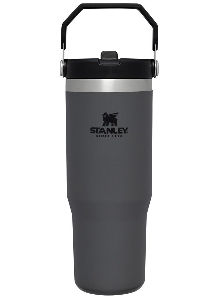 Stanley - The IceFlowâ„¢ Flip Straw Tumbler 0.89L / 30oz Charcoal - Image 1