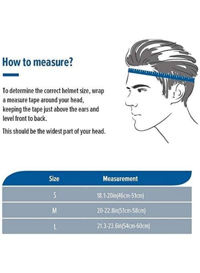 Generic Kids Bike Helmet Set Skateboard Knee Pads - Kids Helmet Elbow Pads Wrist Guards Adjustable for 3~10yrs Girl Boy Kids Protective Gear Set for Sport Cycling Bike Roller Skating Scooter (Blue)  - Image 4
