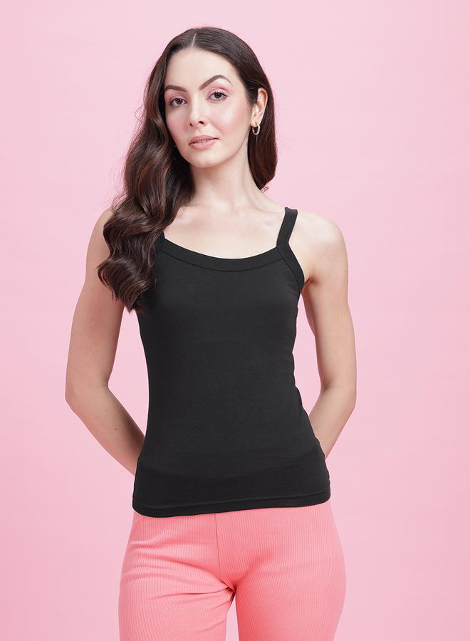 ليدينغ ليدي قميص كاميسول قطن سادة بدون حشوة - عبوة من قطعتين للسيدات - Image 5